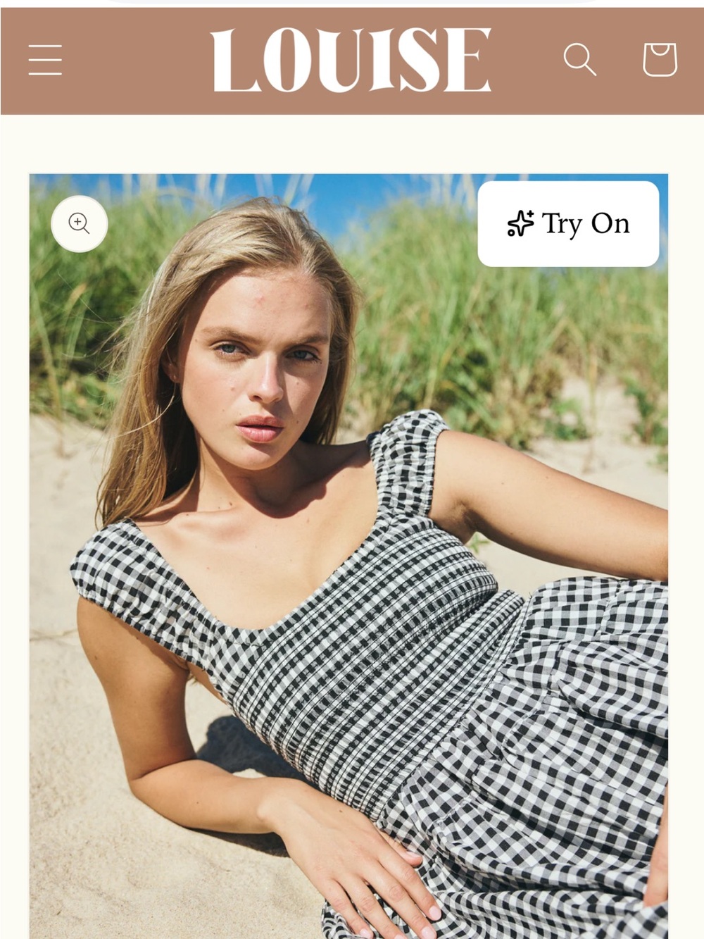 LOUISE NEW YORK
Poppy Dress in Black Gingham